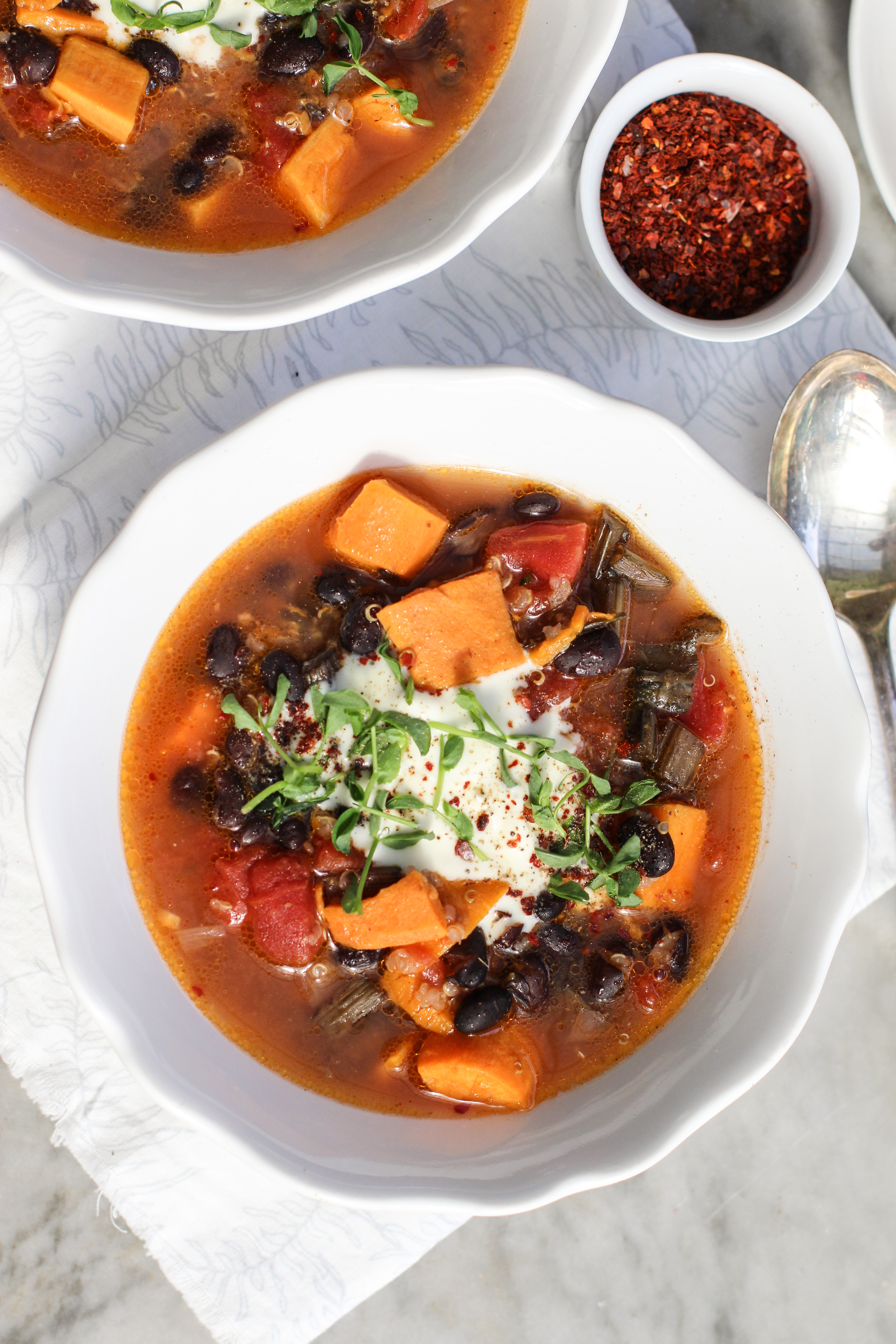 Hearty Black Bean And Sweet Potato Stew - Girl On The Range