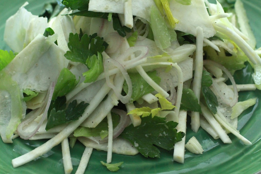 celery root and celery salad www.girlontherange.com