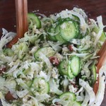 shaved fennel salad with cucumber and quinoa