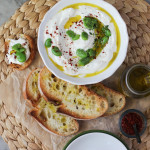 food on toast – spiced labneh and fava beans