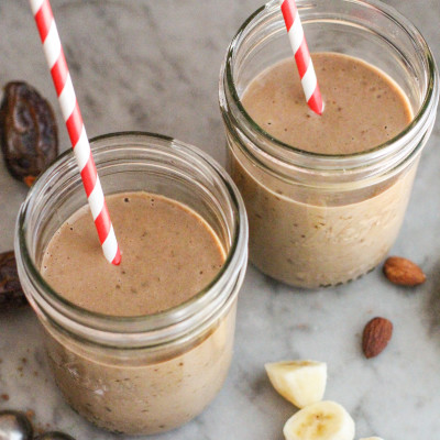 chocolate, coconut and date smoothie