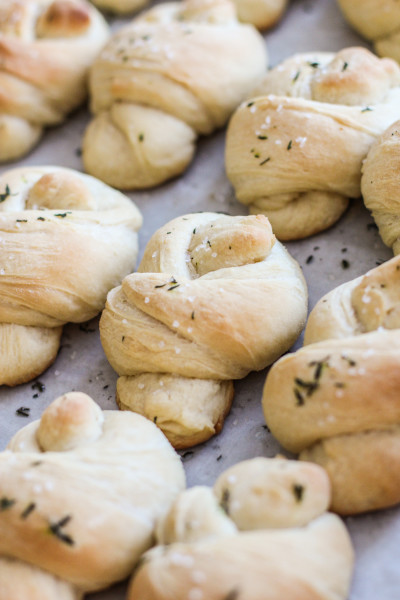 soft and buttery knot rolls - Girl on the Range