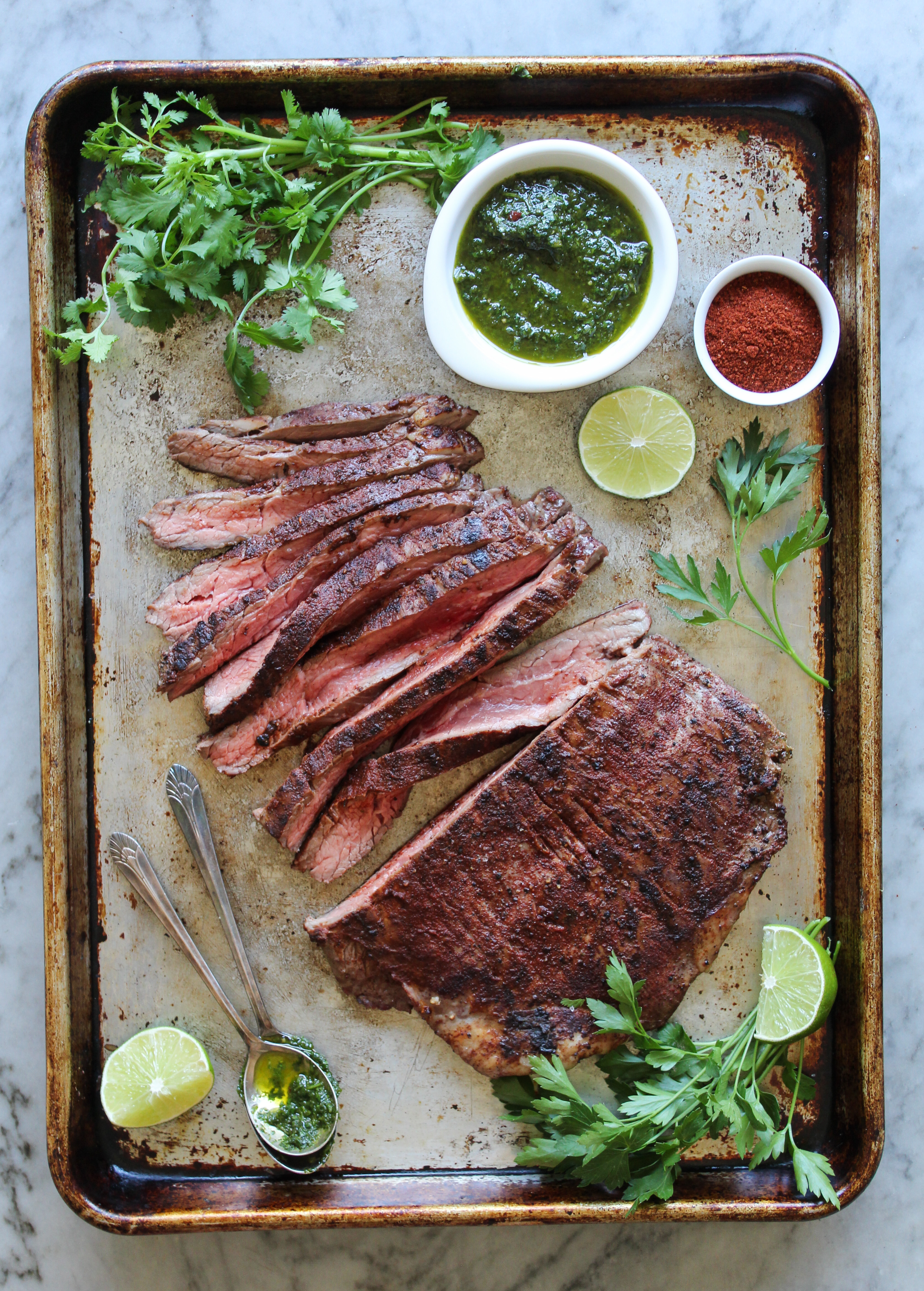 Spice-rubbed Grilled Flank Steak Recipe