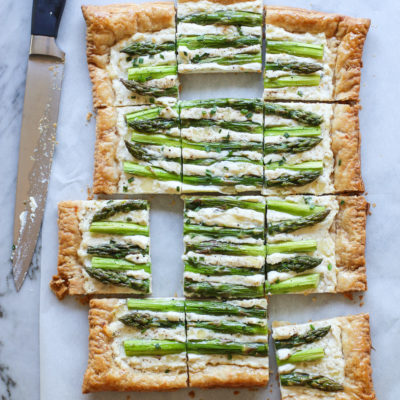 asparagus and ricotta tart