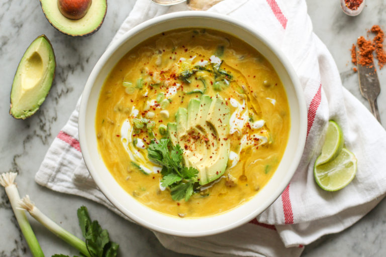 spicy red lentil and coconut soup - Girl on the Range