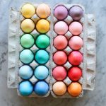 easy rainbow dyed easter eggs