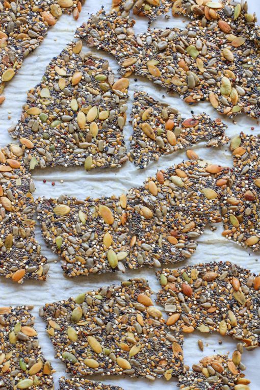 crunchy seed crackers
