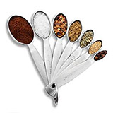 Spring-Chef-Measuring-Spoons,-Heavy-Duty-Oval-Stainless-Steel-Metal,-for-Dry-or-Liquid---Fits-in-Spice-Jar,-Set-of-7