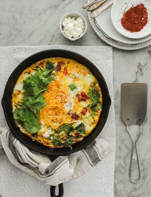 butternut squash and goat cheese frittata