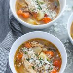 roasted chicken and vegetable soup