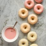 baked vanilla donuts with citrus glaze